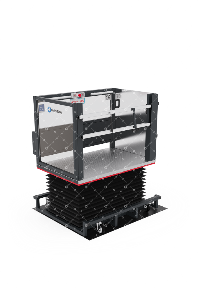 Mobile Scissor Disabled Lift Table 300 Capacity 1400 X 1100 Platform 900 Mm Stroke
