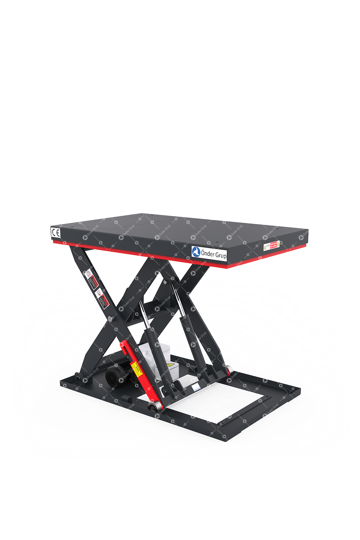 Single Scissor Lift Table 8000 Capacity 2000 X 1200 Platform 1100 Mm Stroke