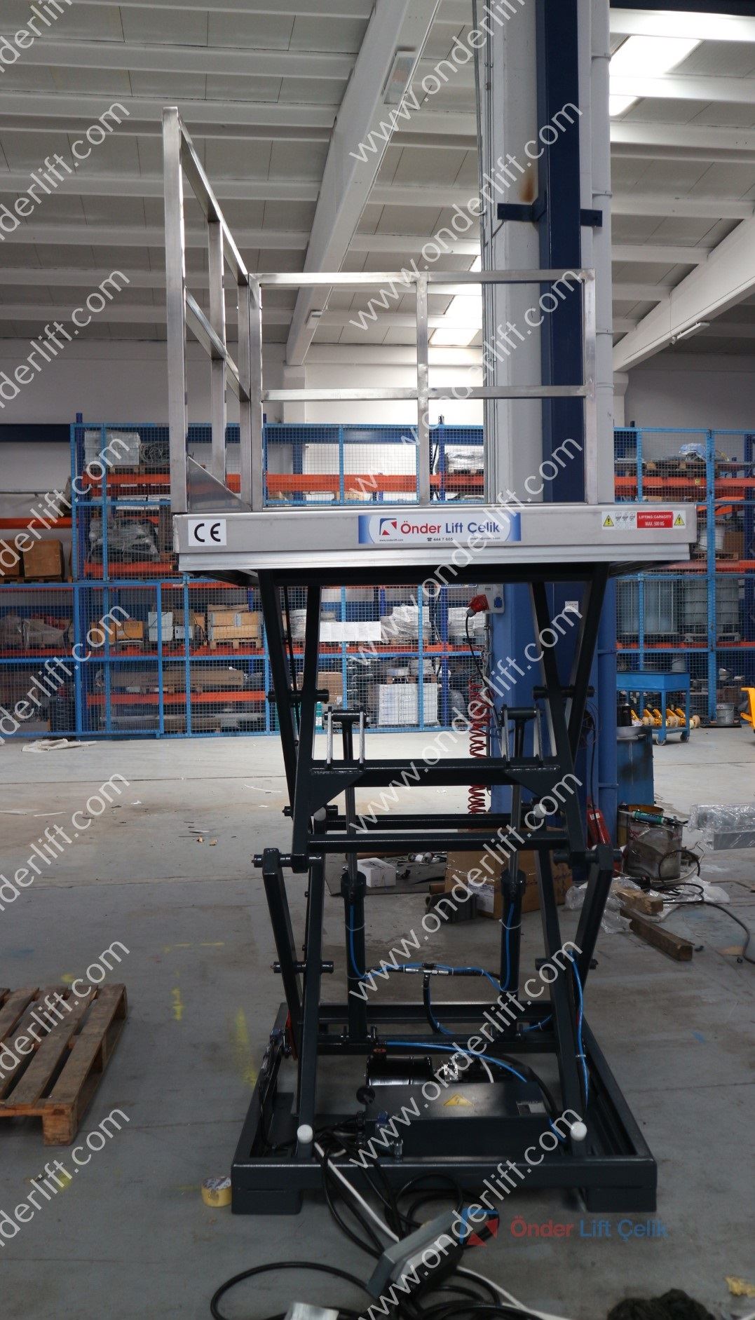 Double Scissor Lift Table – Stainless Steel Upper platform