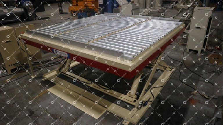 Single Scissor Lift Roller Table