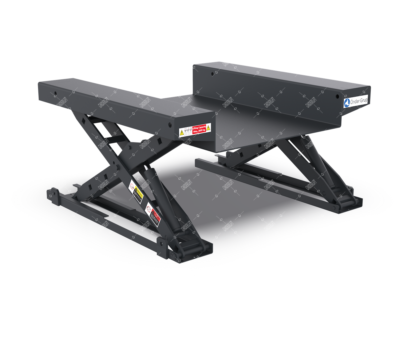 Super Low Profile Scissor Lift Table 1000 kg Capacity 1200 x 1270 mm Platform 800 mm Stroke