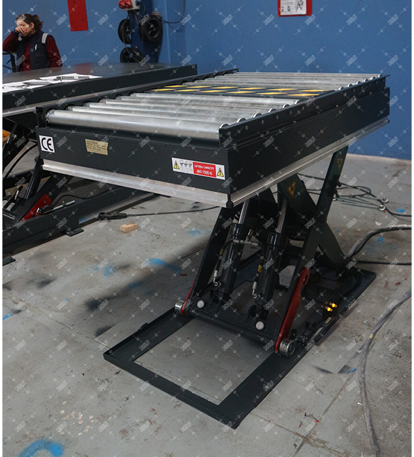 Single Scissor Lift Table – Motorized Roller Conveyor