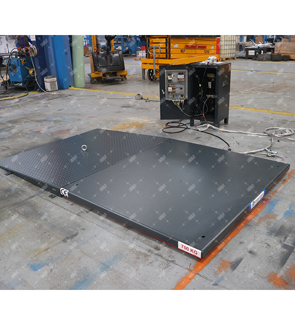 Low Profile Lift Table with loading ramp