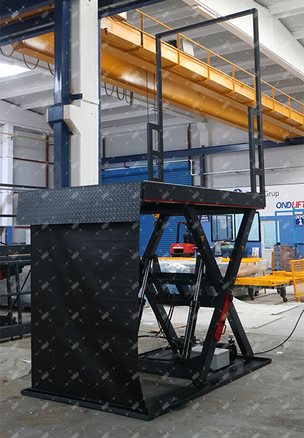 Tek Makaslı Yük Platformu – Rulo Körüklü – 2000 kg