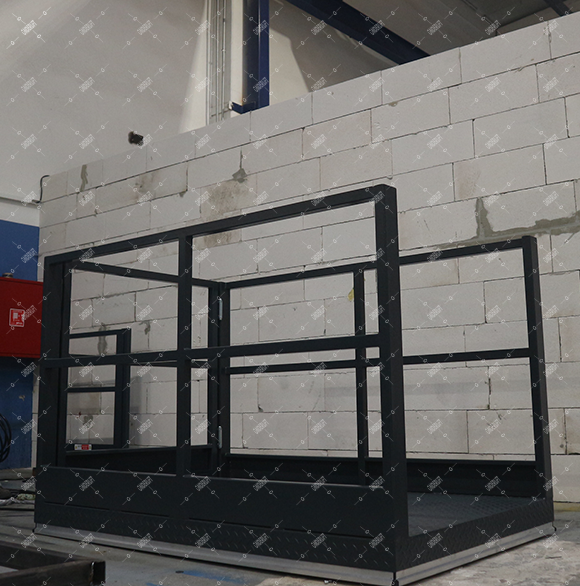 Single Scissor Lift Table – Handrails – 1000 kg