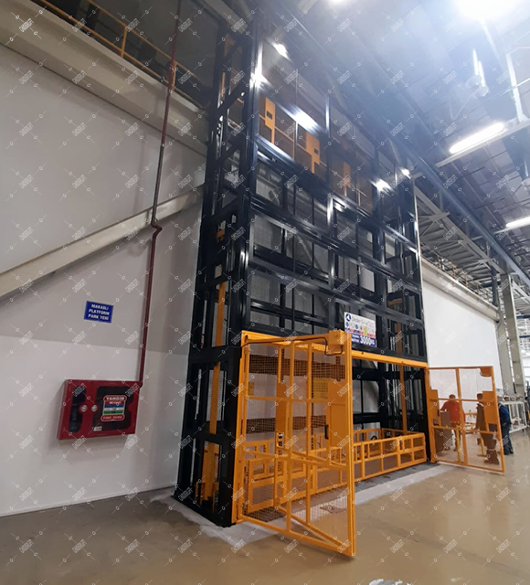 Double Column Goods Lift – 3000 kg