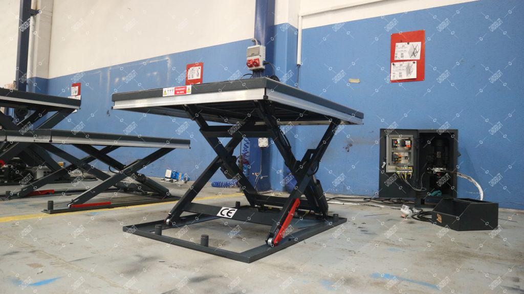 U Tip Alcak Makaslı Yük Platformu